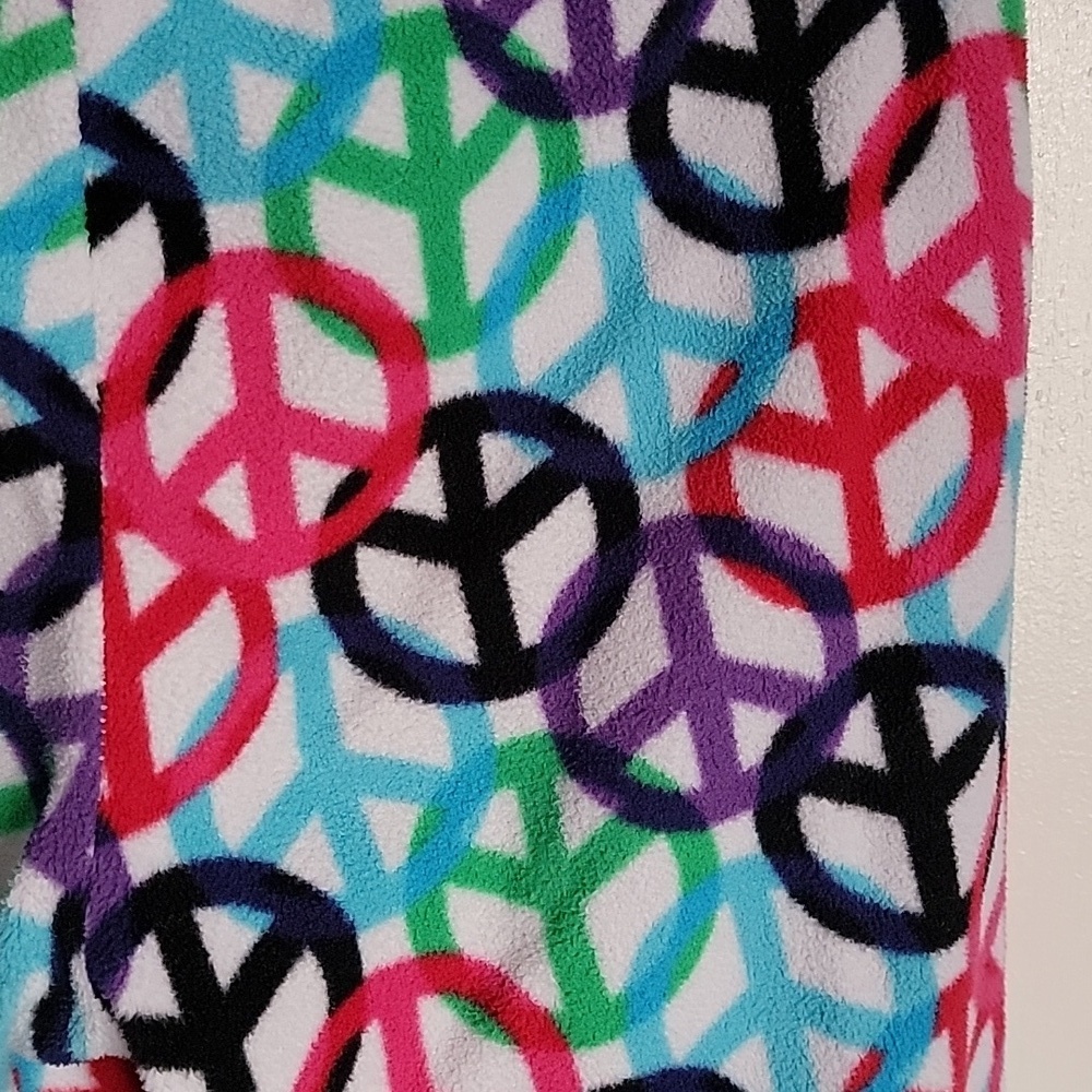 Women's/ juniors SO, XS Peace Pajamas, multi colored. - Picture 6 of 7